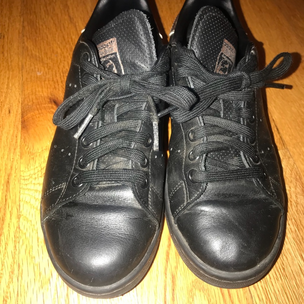 Black and rose gold stan smith